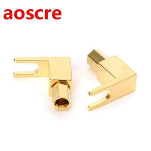 5pcs Banana to Spade Adapter Plugs Y Type Speaker Cable Conn