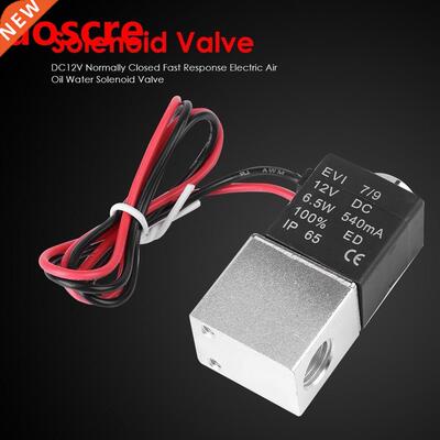 DC 12V Inlet/Outlet Solenoid Valve Normally Closed Fast Inse