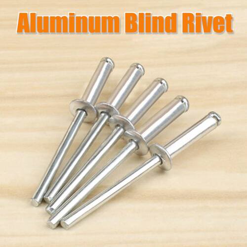3.2/4/4.8mm Aluminium Open Round Head End Blind Rivets Dome