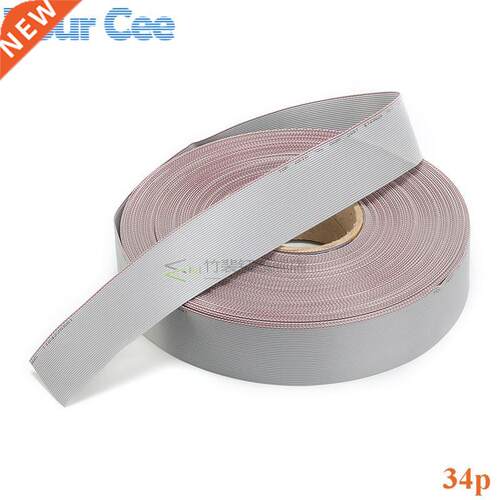 1.27mm Spacing Pitch 34 Pin 34P Grey Gray Flat Rion Data