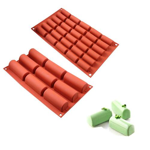 Silicone Mold 3D Stick Shape for Chocolate Truffle Mousse Ca