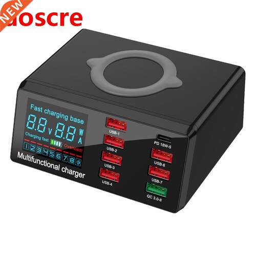 8Port Multi Fast USB Charger Quick Charge 3.0 Phone Chargin