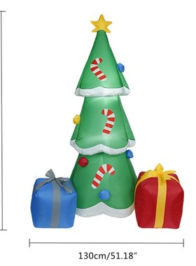 1.8m Christmas Tree Model LED Light Inflatable Air Blower Ou