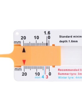 Tyre Tread Depth Gauge Car Motorcycle Trailer Van Wheel Keyc