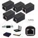 Coupler Ethernet Extende LAN Cat5e Network 5PCS Female