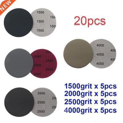 20pcs Sandpaper 3 Inch Hook And Loop Sandpaper 1500 2000 250