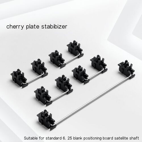Plate mounted Black Cherry Stabilizers Clear Satellite Axis