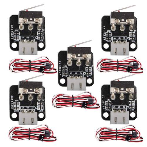 5Pcs Pin for End Stop Limit Switch with Cables,D Printer L