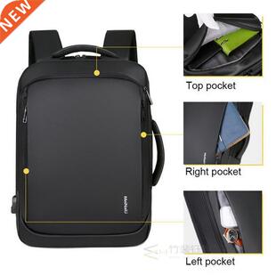 USB Charging Bags Travel Bagpack Men Laptop Backpack Male B