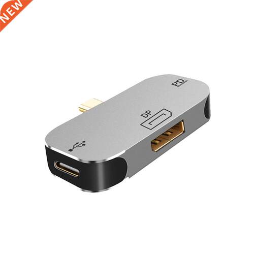 Hub 3-in-1 USB C To DP Hub Aluminum Alloy Shell PD Adapter F