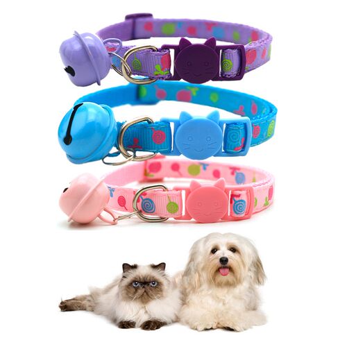 Cute Lollipop Dog Cat Collar with Bell for Cats Nylon Chihu