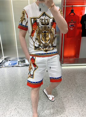 2020 Men Tracksuit Set Mens Summer New Mens printing casual