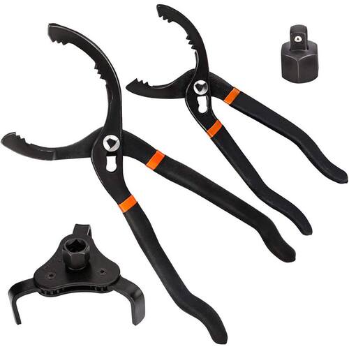 3PCS Universal Oil Filter Wrench Set,10-Inch 12-Inch Adjusta
