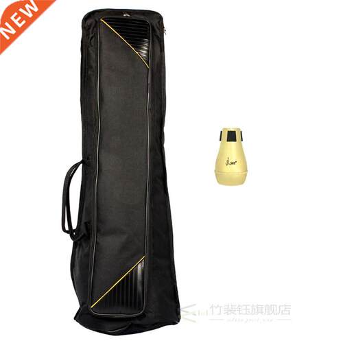 Portable Tenor Trombone Sordine Mute, Carry Bag Case for Tr