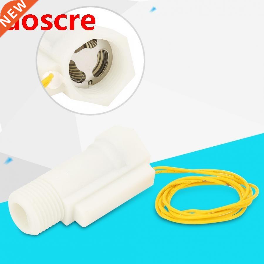 Plastc Water Flow Sensor Swtch Pston Type G1/2n Male/Fem