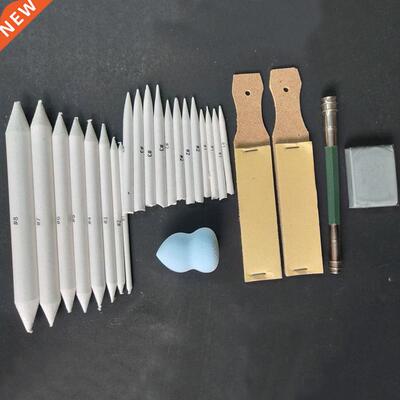 *25pcs Portale Smudge Sharpen Pencil Set Charcoal Stump Pa