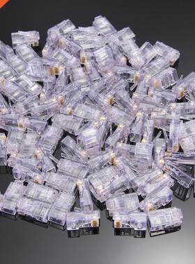 100pcs/lots New RJ45 8pin Network 8P8C Modular Plug RJ45 Con