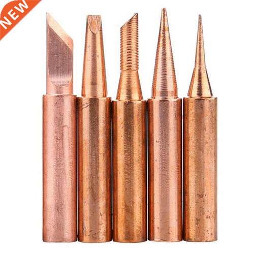 5Pcs 900M-T Soldering Iron Tip I/B/K/2.4D/3C Copper Lead-Fr