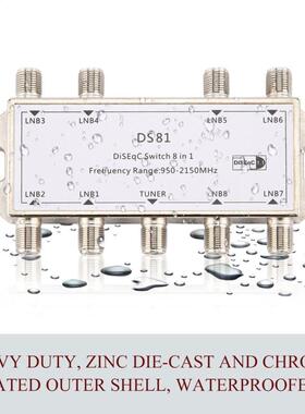 DS81 8 in 1 Satellite Signal DiSEqC Switch LNB Receiver Mult