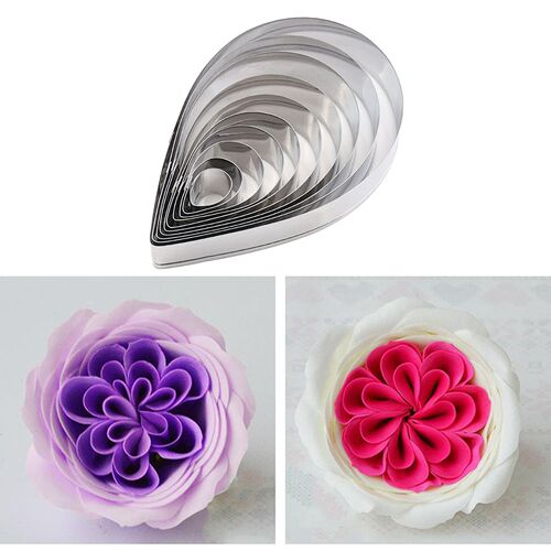 10x Water Drop Cake Decor Chocolate Candy Biscuit Cookie Cut