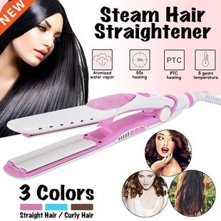 Professional Steam Hair straightener Ceramic Straightening I