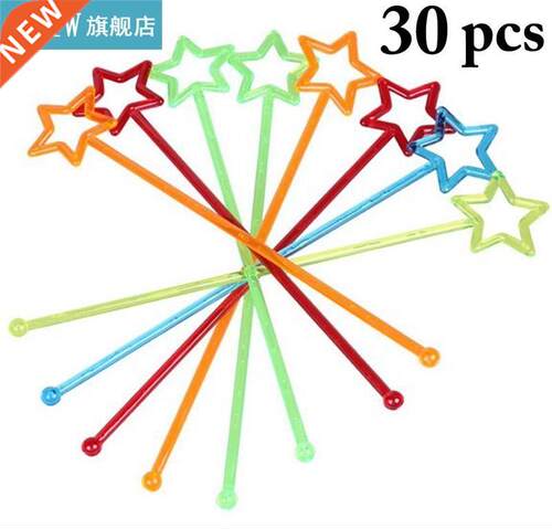 30pcs/set Swizzle Stick Creative Multi-Use Drink Stirrer Sti