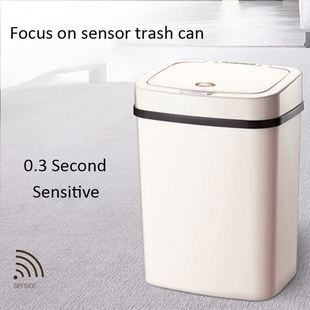 Touchless Trash Can Automatic Sensor Dustbin Battery ABS Pl