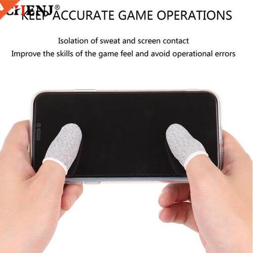10Pcs Mobile Game Sweat-proof Fingers Gloves Touch Screen Th