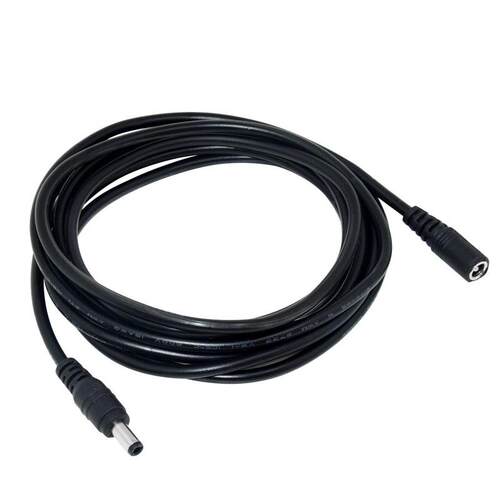 Black All-copper DC5.5 X 2.1 Monitoring Power Extension Cord