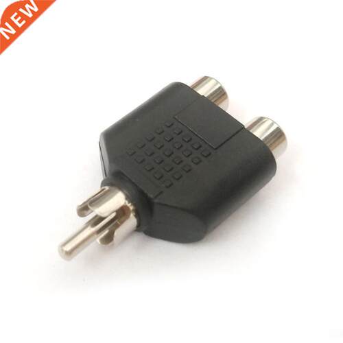 RCA Y Splitter AV Audio Video Plug Converter 1-Male To 2-Fem