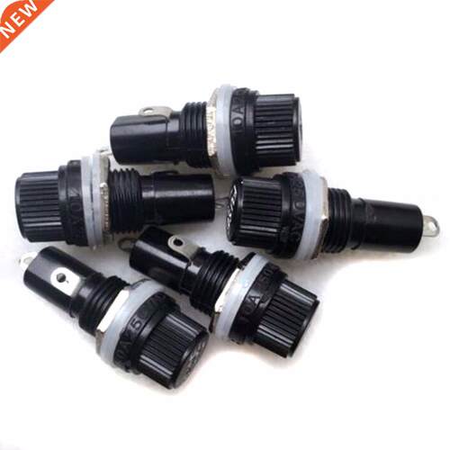 10pcs 5x20mm Fuse Holder 250V 10A Panel Mount Screw Cap Glas