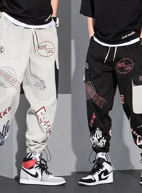 Men Pants Spring and Autumn Cargo Pants Man Fashion Hip Hop