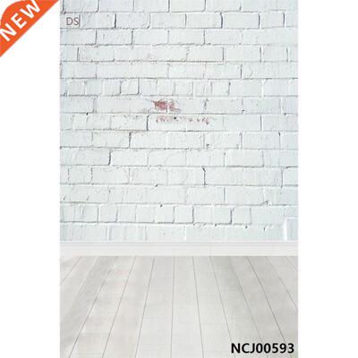 Laeacco Brick Wall Wooden Floor Portrait Grunge Photozone Ph