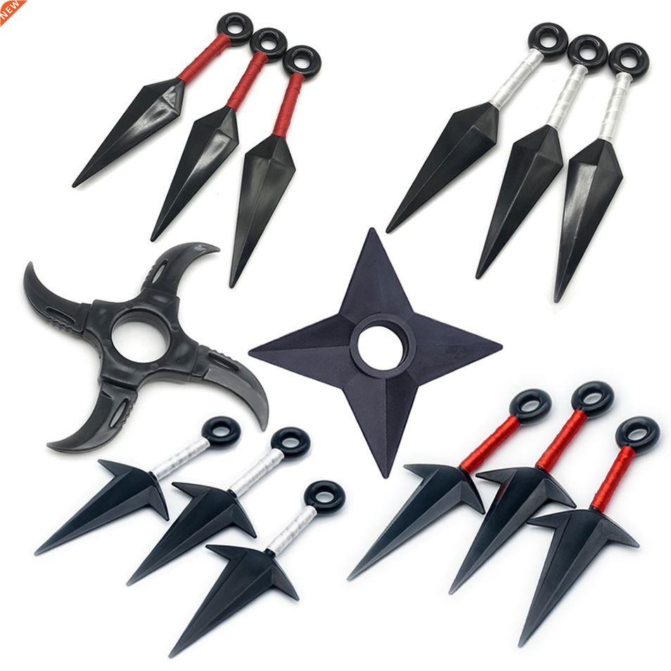 7PCS Set Anime Naruto Weapon Toy Cosplay Uchiha Itachi Acces