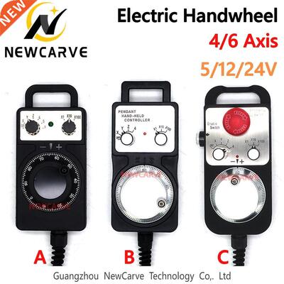 4 6 Axs MPG Unversal Pendant Handwheel Manual Pulse Gener