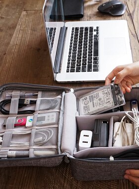 Travel Closet Organizer Case for Headphones Storage Bag Digi