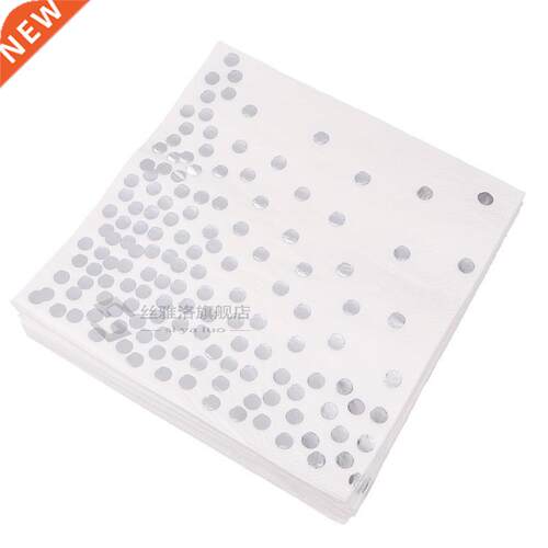 50pcs Disposable Polka-dot Napkins Wedding Tissue Dinner Pap
