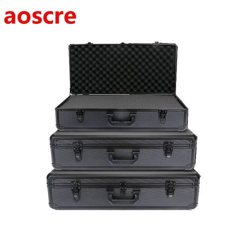 Portable Aluminum Tool Case Suitcase Toolbox Impact Resistan