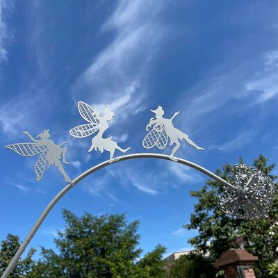 Garden Decorative Fairies and Dandelions Dance Together Meta