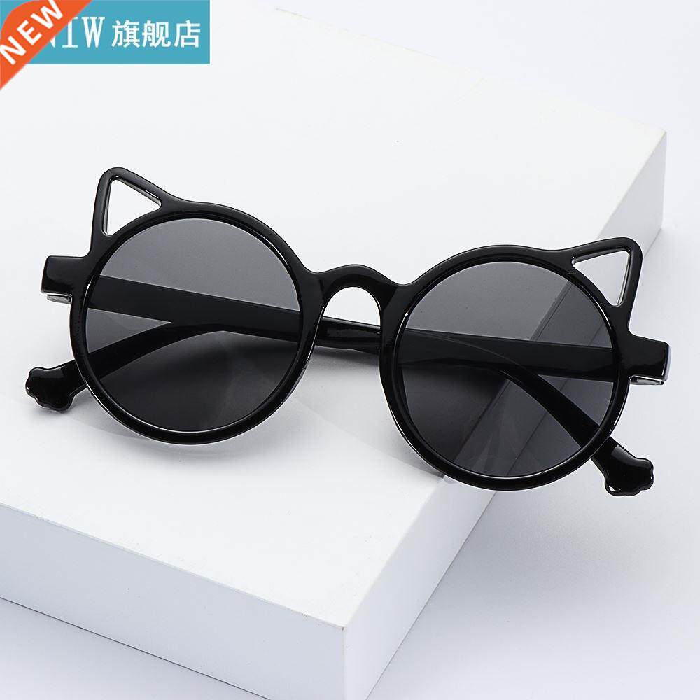 2021 Summer Kids Sunglasses Brand Design Cat ears UV400 Lens图片