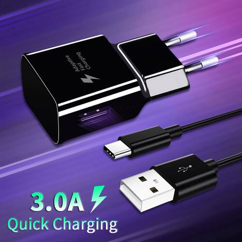 PMXBT 18W Fast Charger For Samsung S20 S10 S8 S9 Plus Power