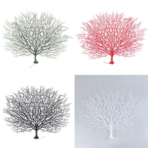 1Pc Plastic Artificial Peacock Coral Branch Home Decoration