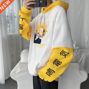Anime My Hero Academia Kaminari Denki Cartoon Hooded Sweatsh