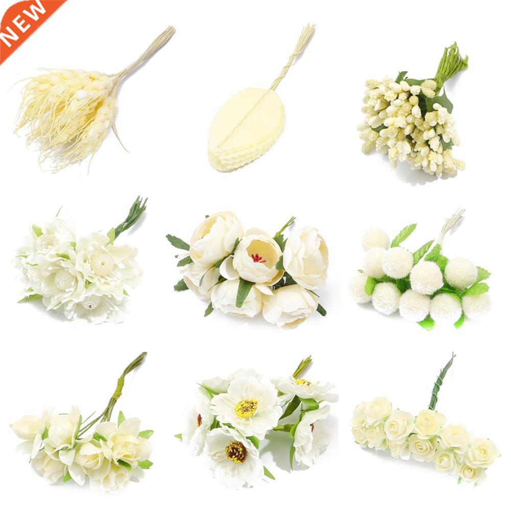 6/10/12/50/70/90/144Pcs Hybrid Ivory Flower Cherry Stamen Be