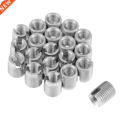 20pcs SUS0 Self Tapping Slotted Screw Thread Insert M x 6