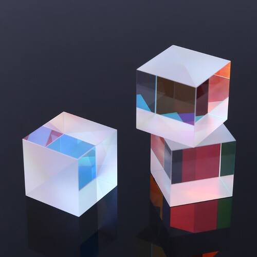 Colorful Combiner Splitter Cross Dichroic Cube RGB Prism Op