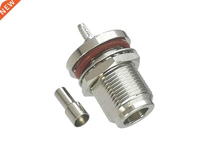 10Pcs Connector N Female Jack Bulkhead Nut Crimp RG16 RG174