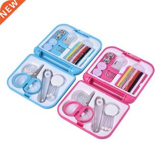 Portable Travel Sewing Set Kits Storage Box Needle Threads S