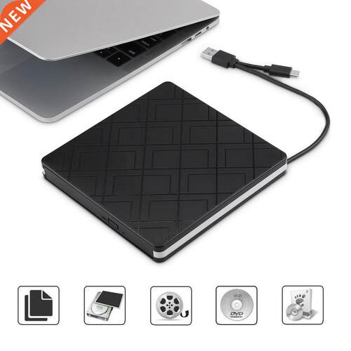 Type c+USB3.0 Desktop Computer External Optical Drive Laptop