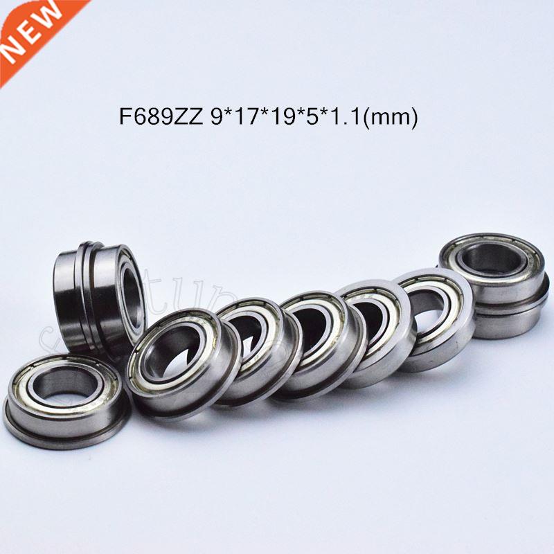 Flange 10pcs F689ZZ 9*17*19*5*1.1(mm) Free shipping chrome